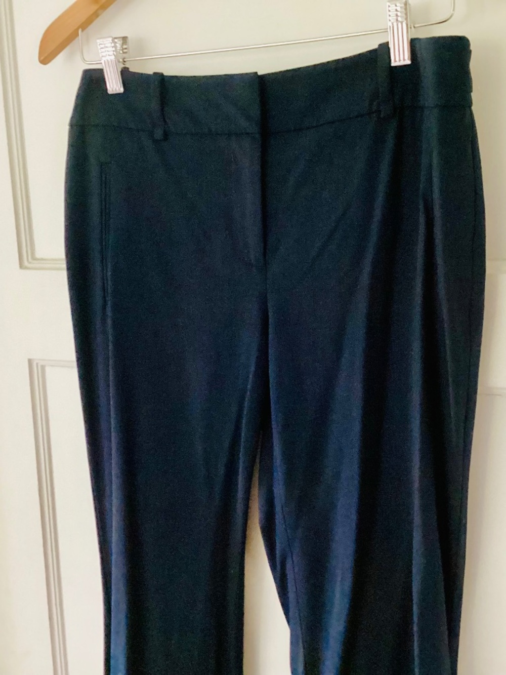 Ann Taylor LOFT Kate Navy Blue Pants Size 4 Straight Leg Office Career Business